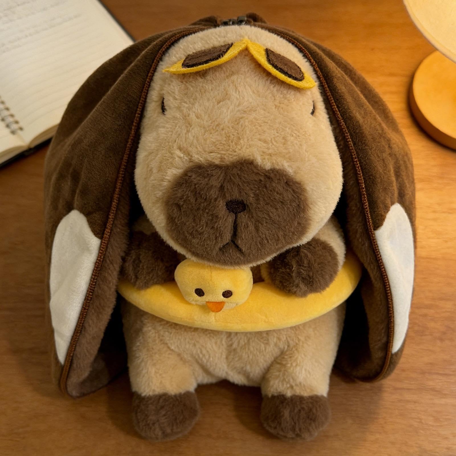 Peluche de peluche transpirable | Ajustable Con Música Y Luz | Peluche Animal Respirable De Dibujos Animados - Para Niños Adolescentes Estudiantes Sala de Estudiante Dormitorio Viajar Cumpleaños