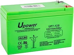 Batería U-Power Plomb AGM 12V 7Ah F1 4,8mm
