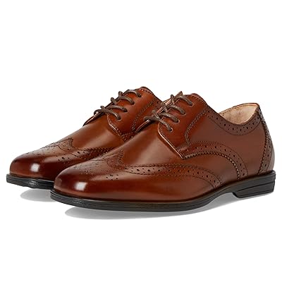 Florsheim Kids Reveal Wingtip Jr. (Toddler/Little Kid/Big Kid) Boys Shoes Cognac