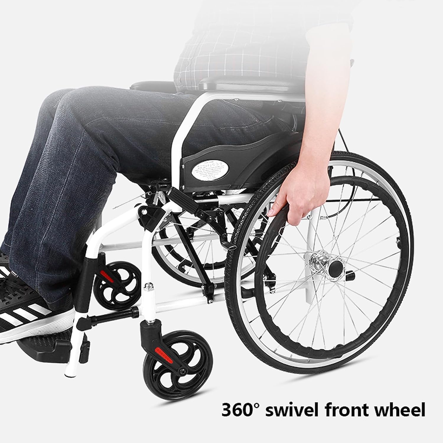 Homoyoyo Lot De 4 Poignées De Frein Universelles – Extensions Pour Fauteuils Roulants, VTT, Poignées Ergonomiques En PVC Noir