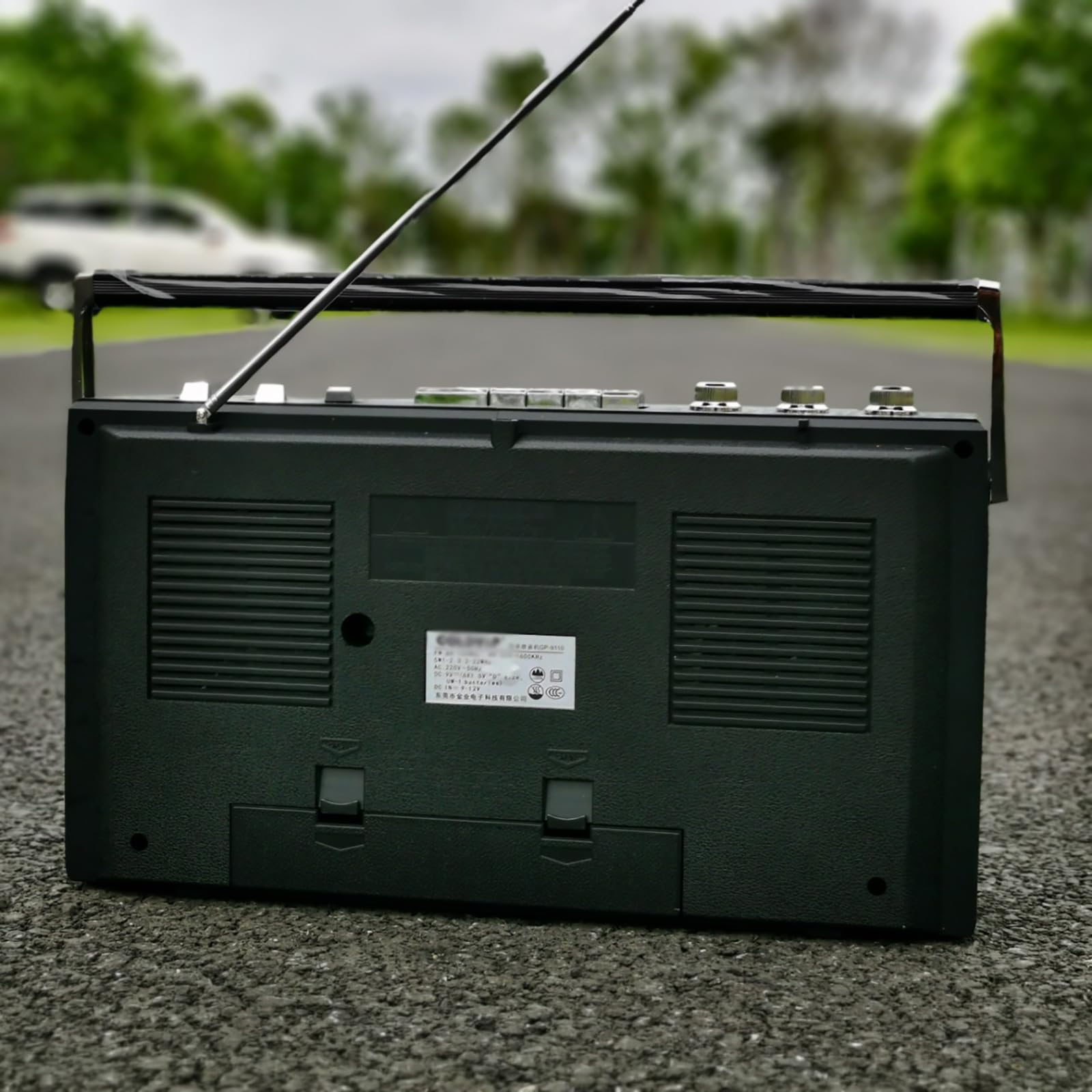 Lettore CD a cassette retrò - Stile classico anni '80 con radio FM e DAB + - ideale per famiglie, scuole, ristoranti vintage