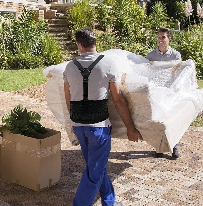 Miniatura 7 de AllyFlex - Soporte lumbar con tirantes, cinturón de seguridad ajustable en 3 sentidos con almohadilla doble lumbar para reforzar parte inferior de