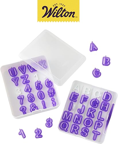 Miniatura 3 de Juego de cortadores de fondant alfanuméricos Wilton 417-7554 40.