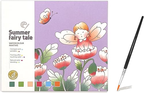 Miniatura 6 de Libros para colorear de agua para niños de 4 a 8 años, kit de libro de pintura de acuarela de bolsillo para niños pequeños, juego de pintura de