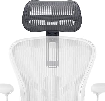 Chair Headrest for Herman Miller Aeron Office Chair - Compatible with Classic and Remastered Aeron Chair, Ergonomic Office Chair AccessoriesCharcoal Gray