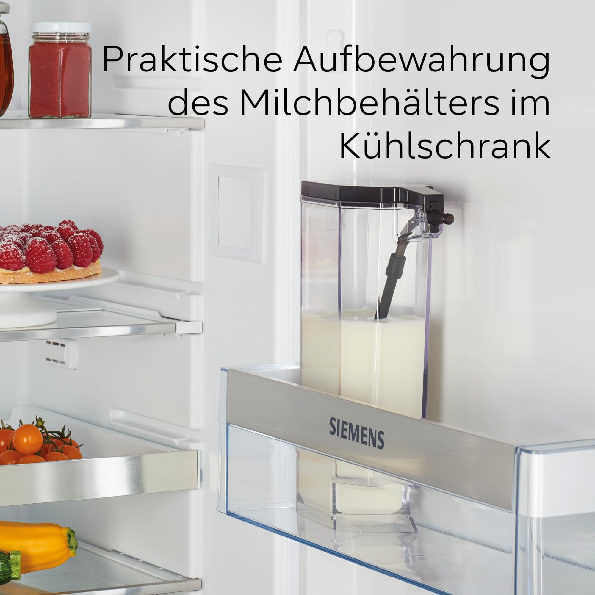 Siemens Kaffeevollautomat EQ500 integral, farbiges TFT-Display, 9 Kaffee- und Milchgetränke, Doppeltassenfunktion, Tassenwärmer, entnehmbare Brüheinheit, Edelstahl schwarz, TQ517D03