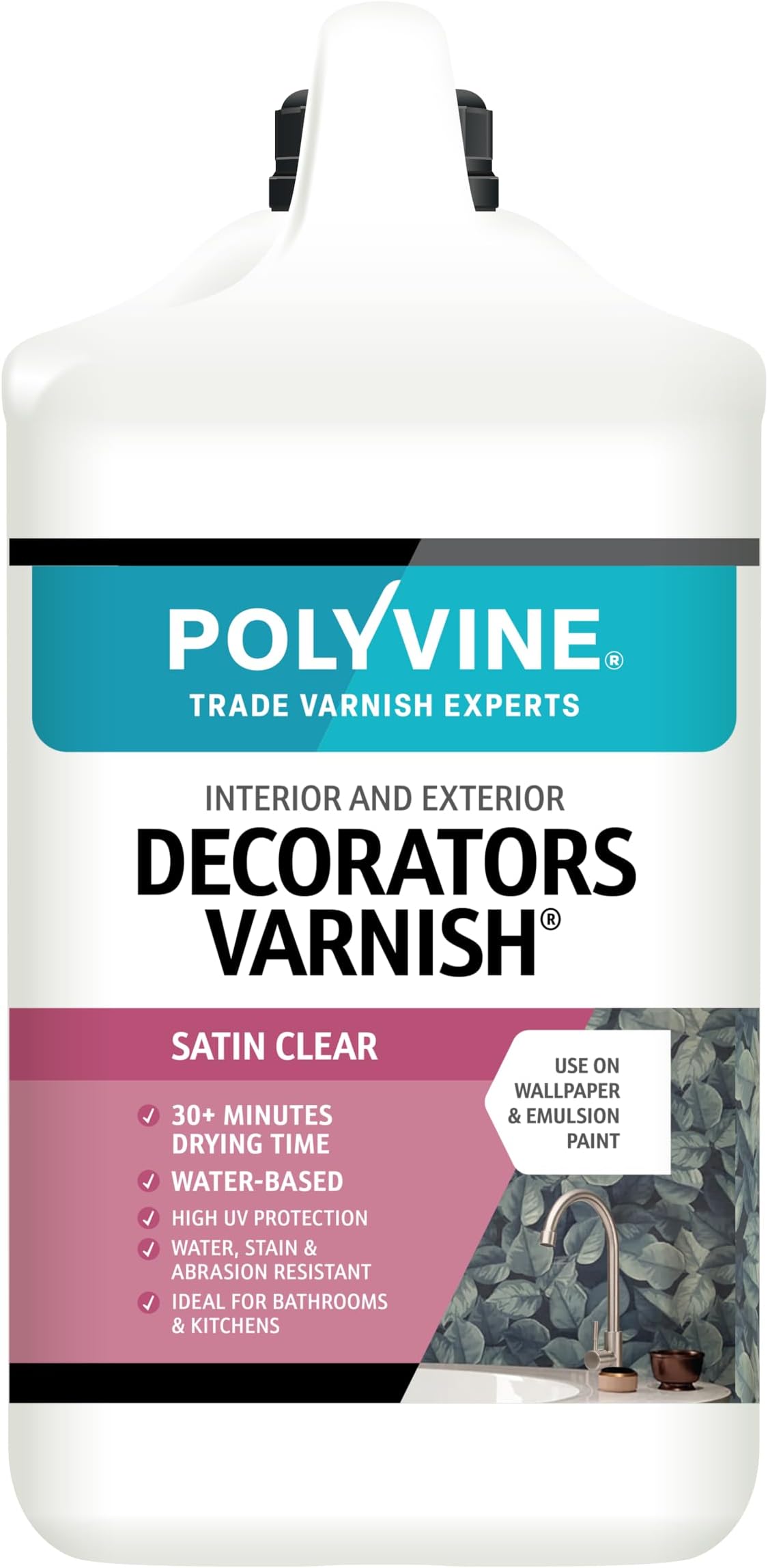 Polyvine Decorators Varnish SATIN 4 LITRE