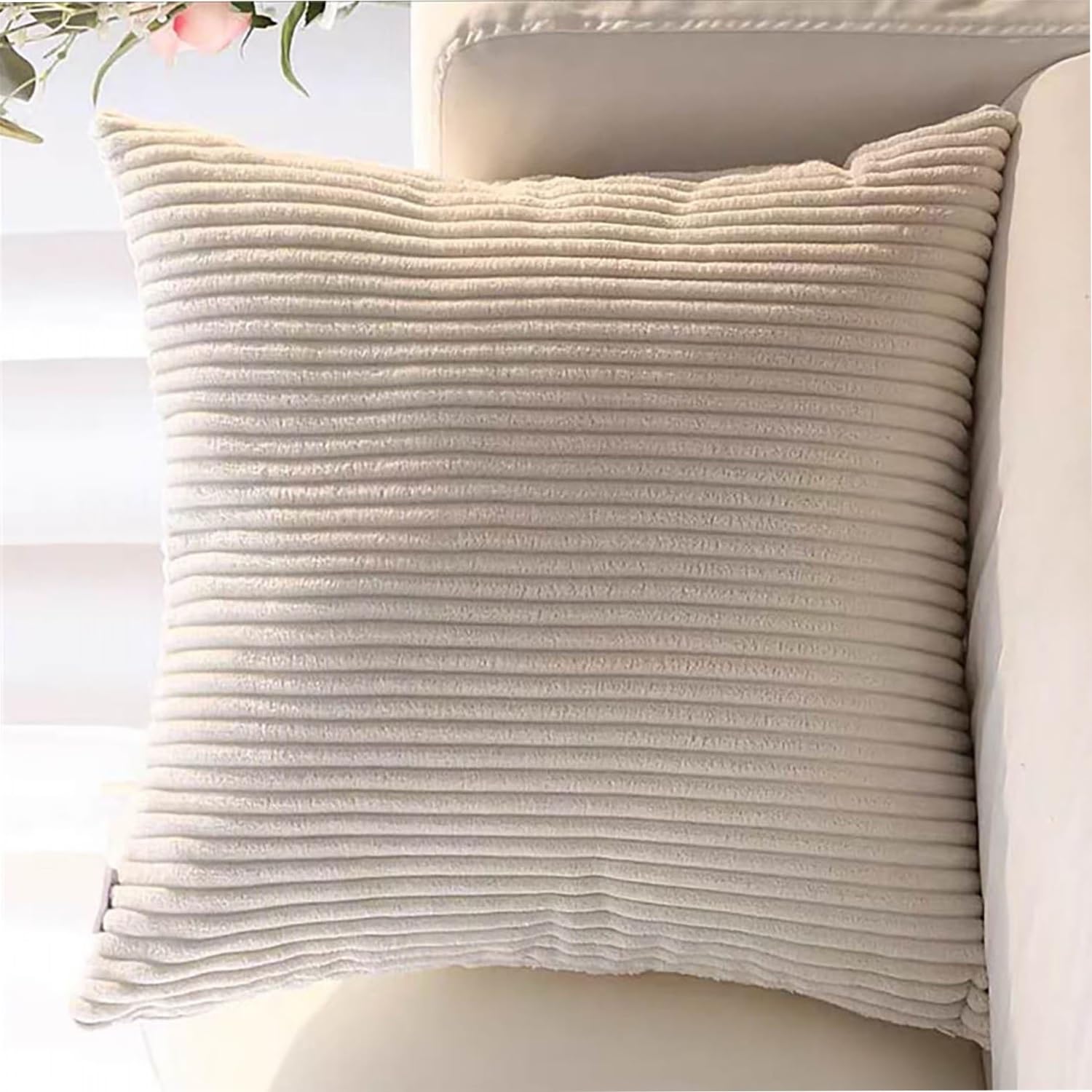 Super King Size Pillow Cases, Square Extra Large Cushion Covers 50x50 60 x 60 70x70 80x80 cm Soft Pillow Cover with Invisible Zipper Decorative pillowcases for pillows Sofa Couch(Color 2,45x45cm(Set o — image 1