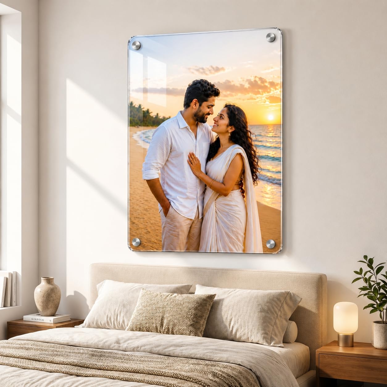 Personalized Acrylic Photo Frame | Premium Crystal Clear Acrylic with HD UV Print | Custom Picture Frame for Home Decor, Wedding, Anniversary, Birthday & Gift Purposes (A3)-image-11