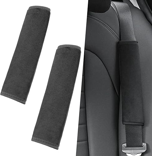 gunhunt 2 almohadillas para cinturón de seguridad de automóvil, 9.7 x 2.5 pulgadas, felpa suave, absorbente del sudor y transpirable, alivia la