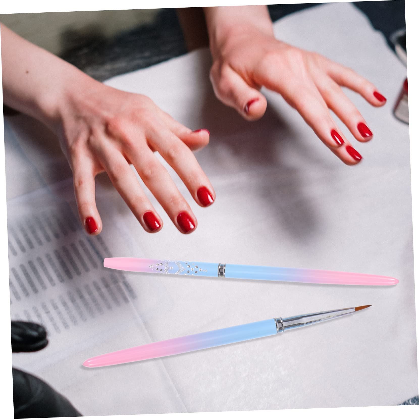 Healeved 15piezas Pinceles Para Decoración De Uñas Herramientas De Manicura Pinceles De Dibujo Para Efectos De Arte Uñas Para Salones y Uso Casa