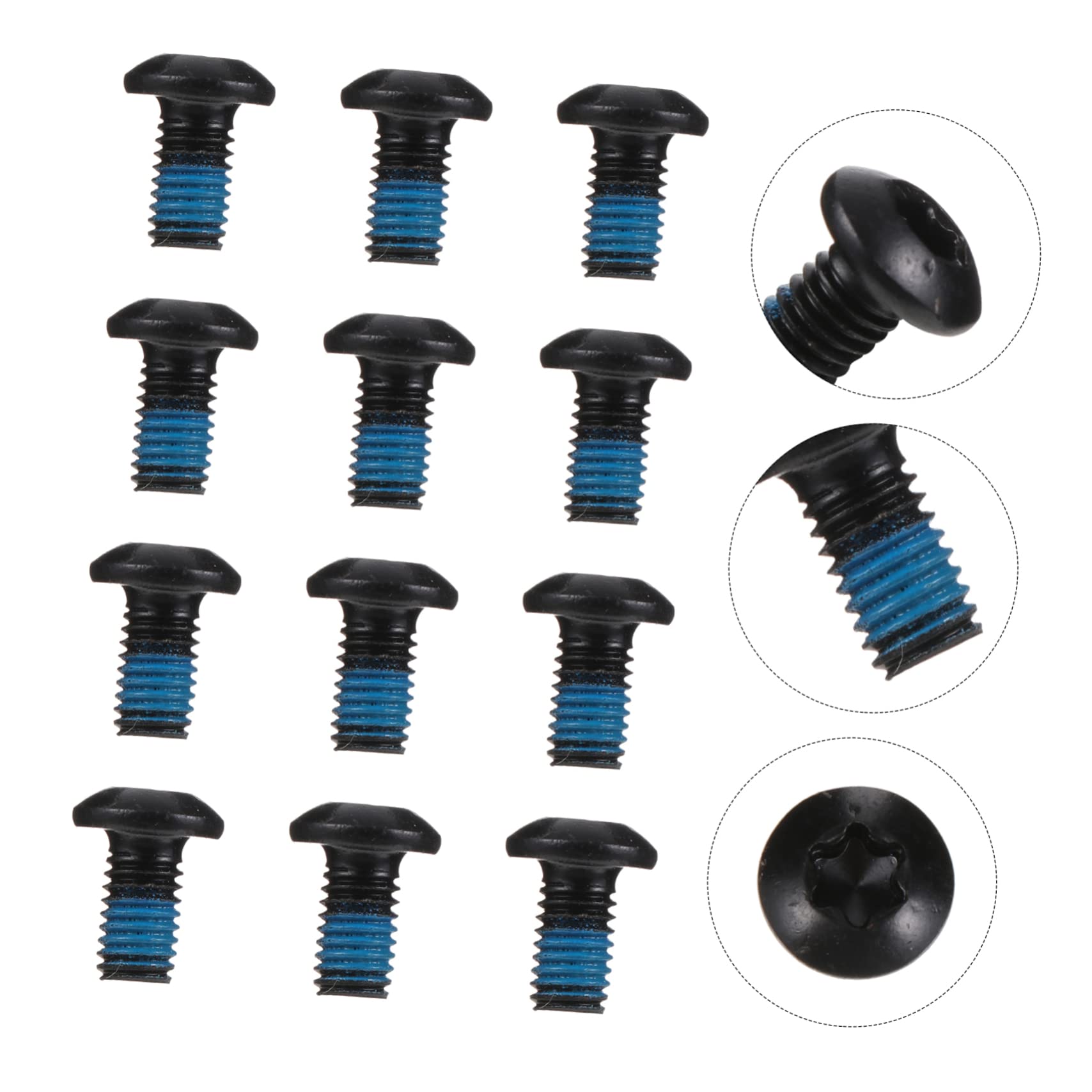 KICHOUSE Bike Bolt Screws Set 12 Pcs Bike Disc Rotor Bolts T25 Screws for Brake Disc Fixing