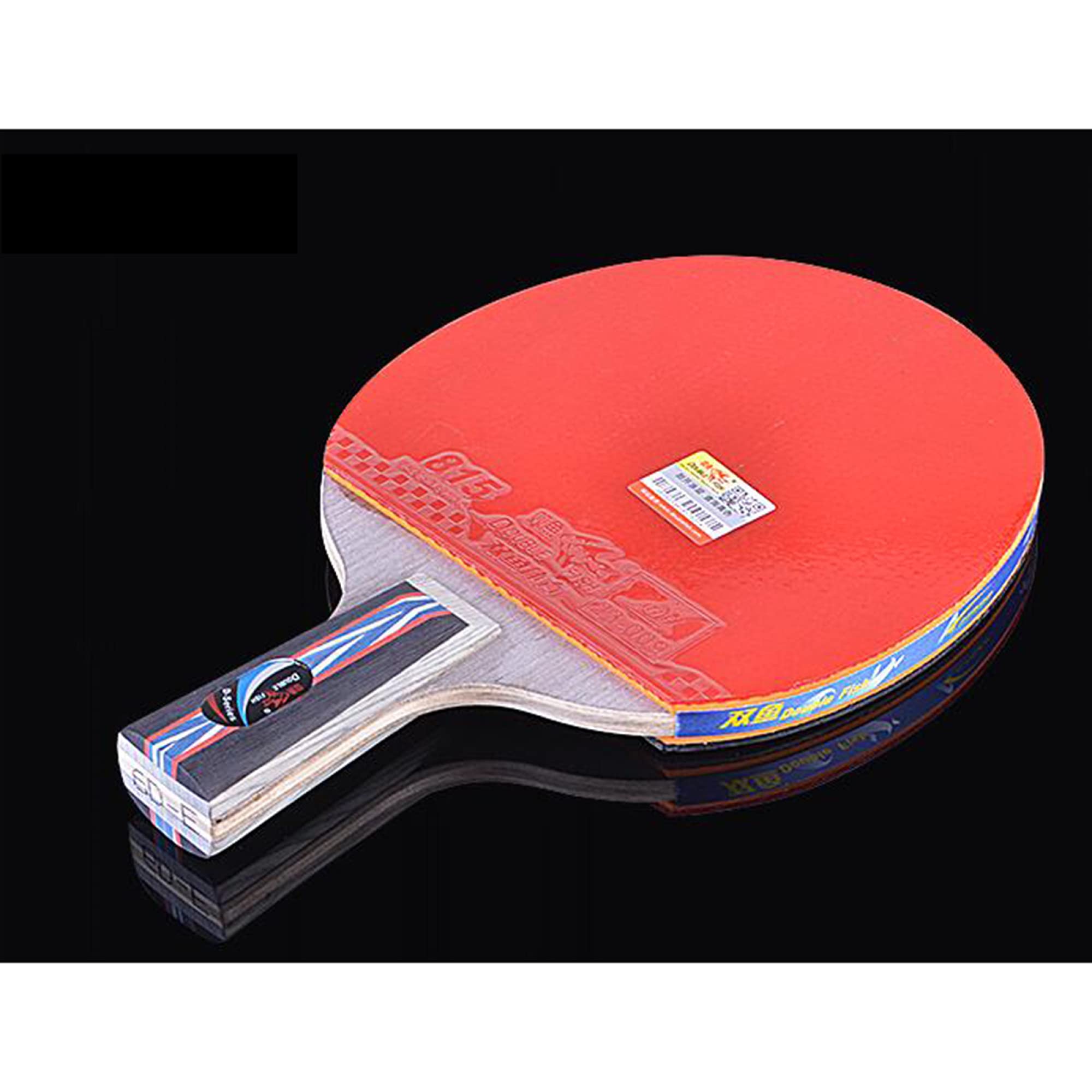 Racchetta da ping-pong, Racchetta da ping pong da ping pong, confezione da 1, set da racchette da ping pong for allenamento professionale, impugnatura comoda / 6 stelle/manico corto(Short handle)