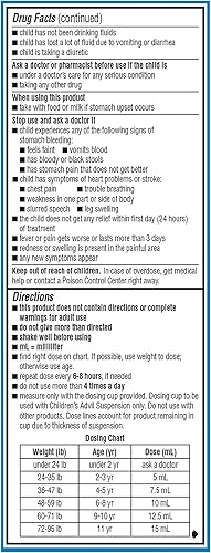 Miniatura 13 de Children's Advil Analgésico y reductor de fiebre, suspensión oral de ibuprofeno sin colorantes y sin azúcar, sabor a bayas, 4 onzas líquidas