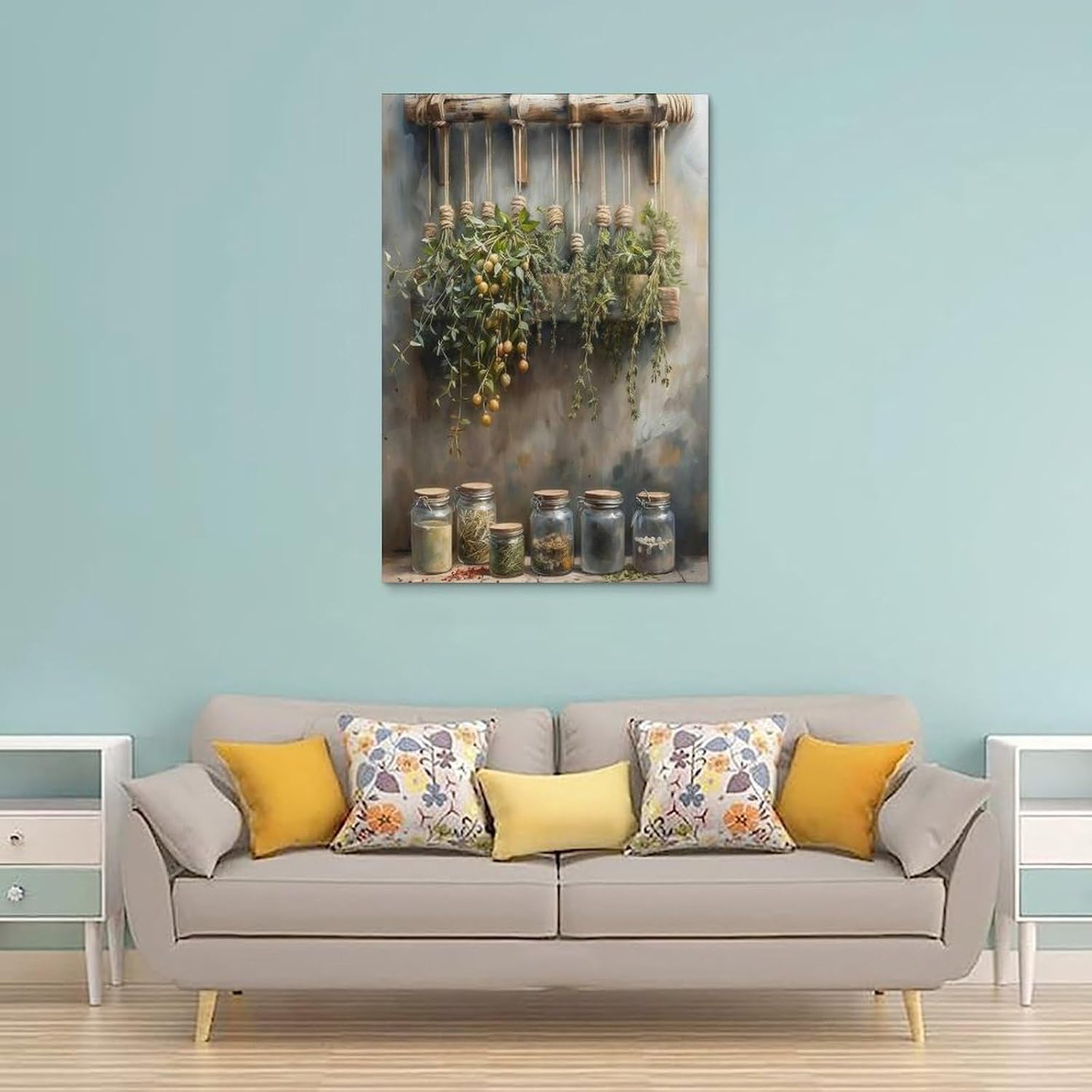Dried Herbs Painting Wall Art 12x18inch Unframe-style image 2