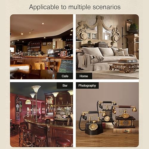 Miniatura 4 de Eforcase Teléfonos retro creativos decorativos modelo de teléfono decoración de pared de teléfono, decoración de teléfono giratorio de resina