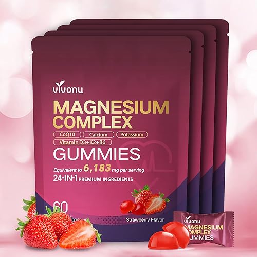 Miniatura 13 de Complejo de magnesio de 1000 mg para mujeres y hombres*, 8 elementos elementales con glicinato de magnesio, citrato, malato, taurato, óxido, 1