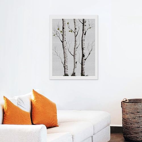 Miniatura 6 de QMNVBDS Birch Tree Diamond Painting Diamond Art Kits for Adults Round Dirll Diamond Painting Kit Diamond Painting Kits for Adults Beginners Gem Art