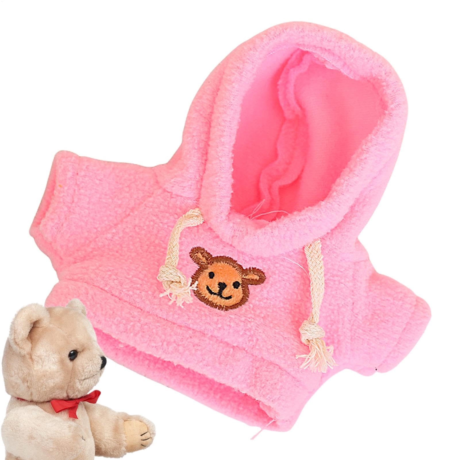 Vestiti per bambole di peluche, vestiti per costruire un orso, Maglione con cappuccio con orso, Simpatica felpa con cappuccio Capibara vestiti bambola di maglione per bambini ragazzi ragazze, bambole