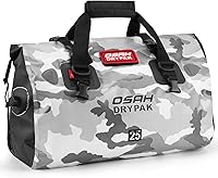 Vista 36 de Waterproof Duffel Bag - Motorcycle Dry Bag Tail Bag with Large Storage Space, Waterproof Luggage Duffle Bags with Outer Mesh Zipper Pocket for Oliva