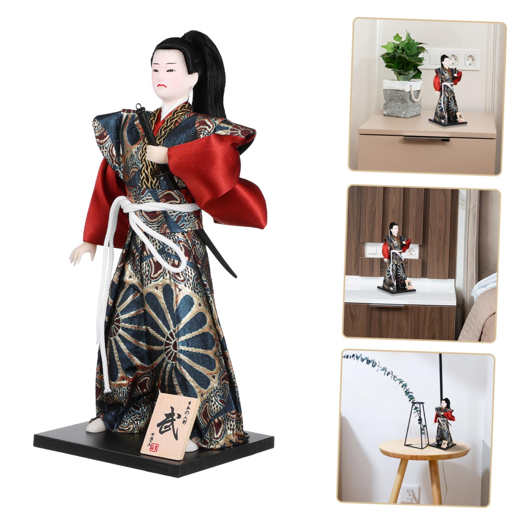 Muñeca Samurái Japonesa De Estatua De Guerrero Samurái para Coleccionista Figura De Acción para Escritorio o Decoración De Interiores