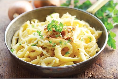 Miniatura 5 de HIC Kitchen Spaetzle - Tapa para hacer albóndigas de fideos con raspador, se adapta a macetas de hasta 10.5 pulgadas