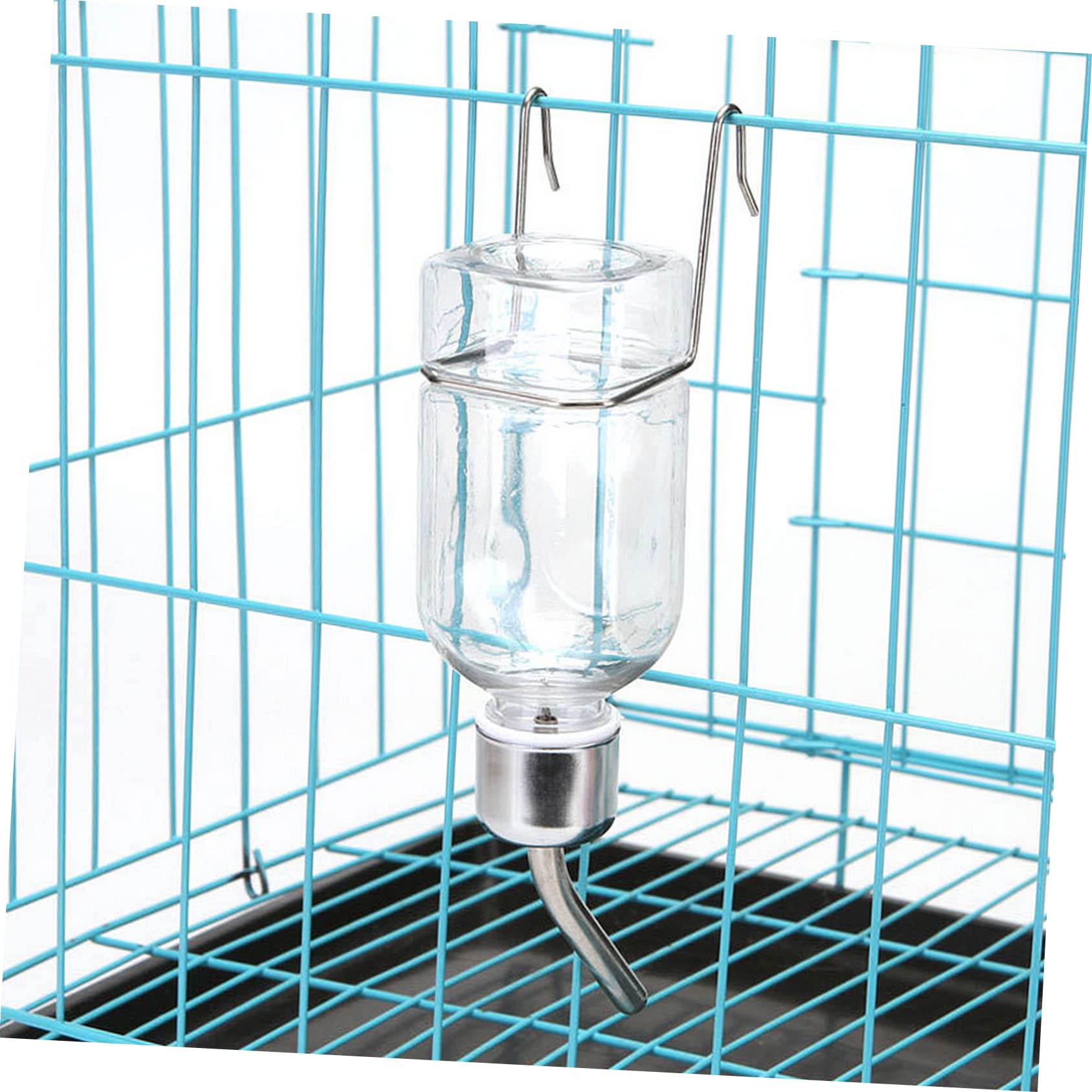 HANABASS 2Pcs Pet Water Feeder Hanging Drinking Bottle for Rabbits and Animals Durable and Easy to Smooth Surface for Pet Cages and Hydration Needs
