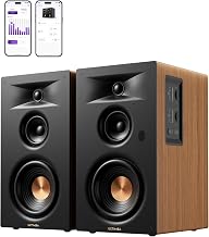 ULTIMEA BS-3 Altavoces Activos de Estantería 3 Vías, 5,25",70W RMS, Madera