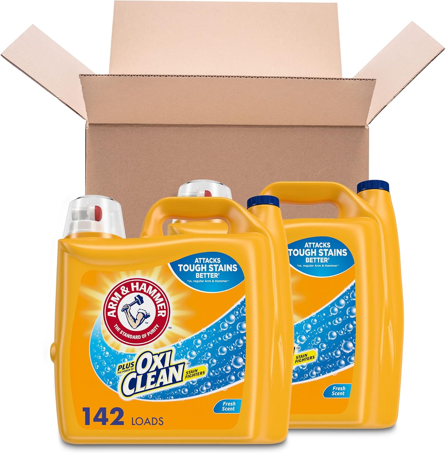 Arm Hammer OxiClean Fresh Scent, 284 Loads, Laundry Detergent, 447.4 Fl oz