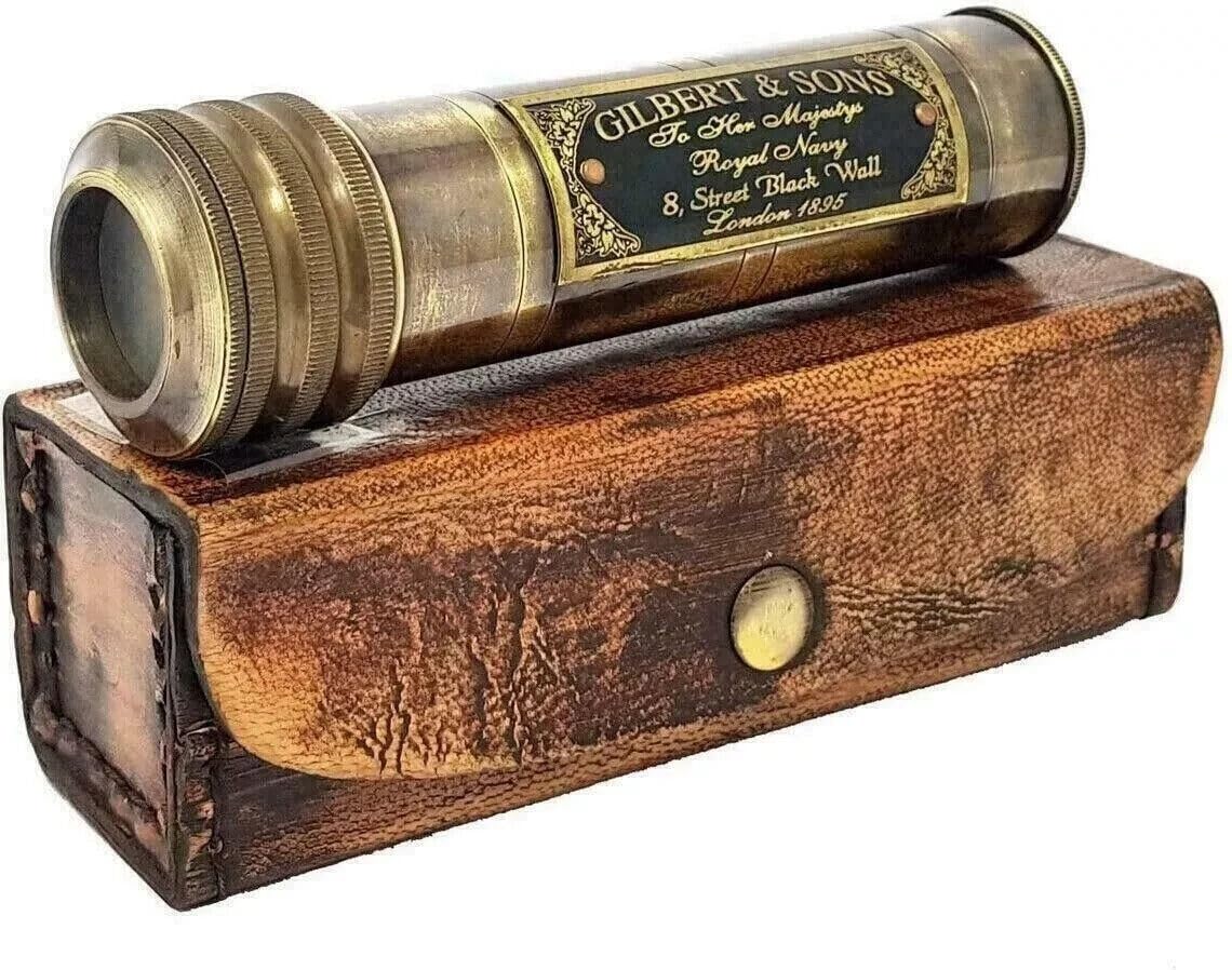 Amazon.com: Gilbert & Sons Royal Navy Telescope – Vintage Brass
