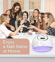 Vista 6 de Easkep Lámpara de uñas LED UV – Secador de uñas de 86 W, luz UV para uñas, protección de ojos, lámpara UV para uñas de gel, esmalte de uñas de gel