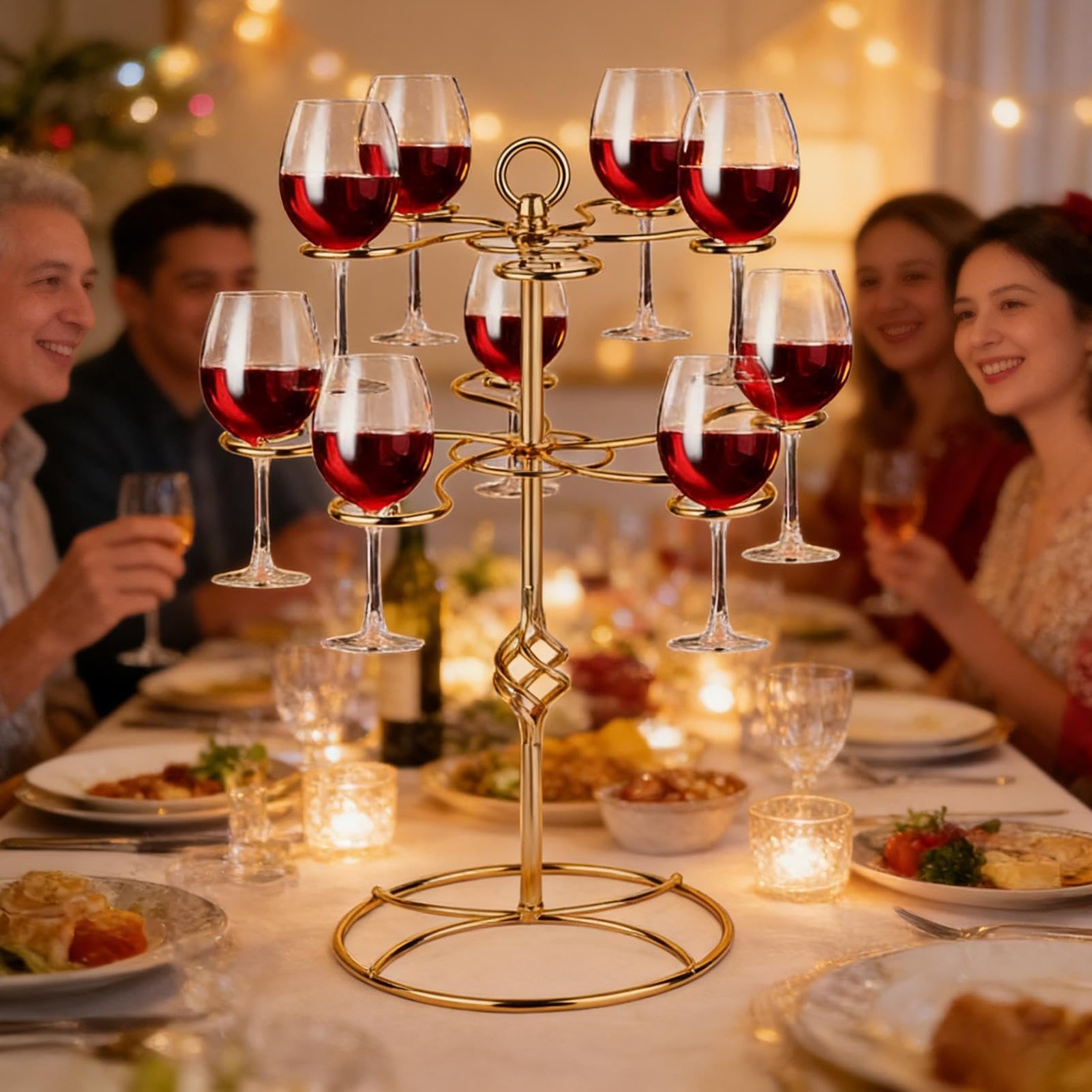 Generico Albero per Cocktail Display per Bevande A Due Livelli con Dieci