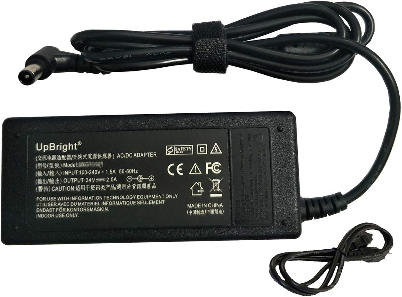 UpBright 24V AC/DC Adapter for Samsung HW-HM45 HW-HM45C HW-H450 Donga HW-450 HW-M550 HW-H750 HW-K550 HW-K551 HW-J8500 HW-J7500 HW-J7501 HW-K450 HW-H570 HW-K650 HW-H370 Soundbar 24VDC Power Supply