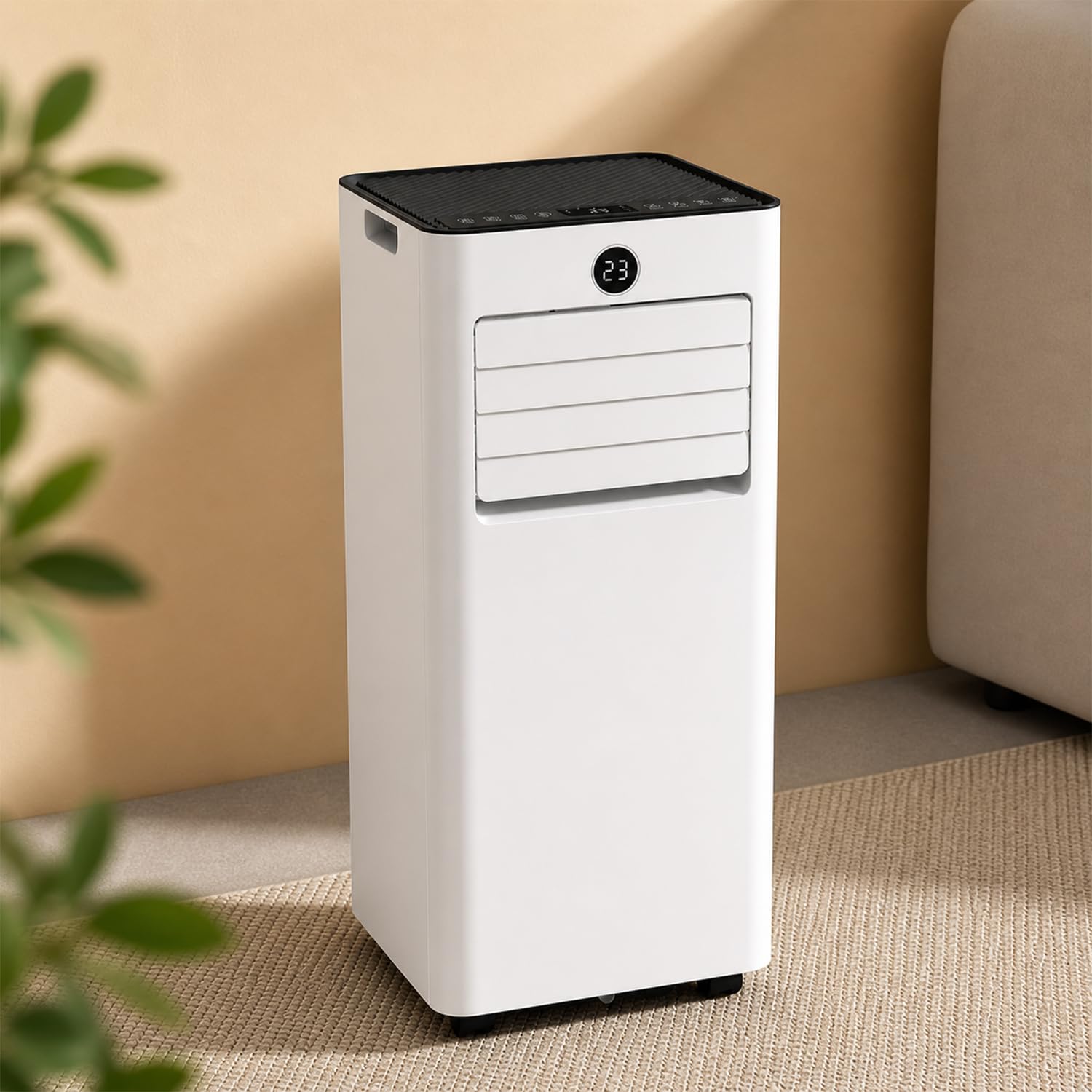 JSH Portable 3 in 1 Air Conditioner | Aircon, Dehumidifier & Fan | 9000BTU Covers up to 23m2 | Quiet & Energy Efficient | Sleep Mode | 2 Fan Speeds | 24 Hour Timer | Remote Control