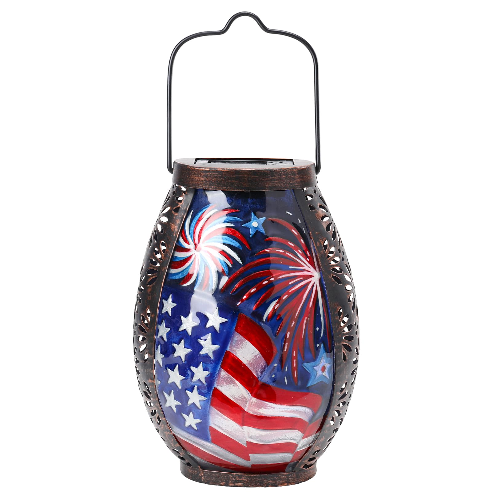 Amazon.com: MUMTOP Solar Lantern Outdoor Waterproof, American Flag