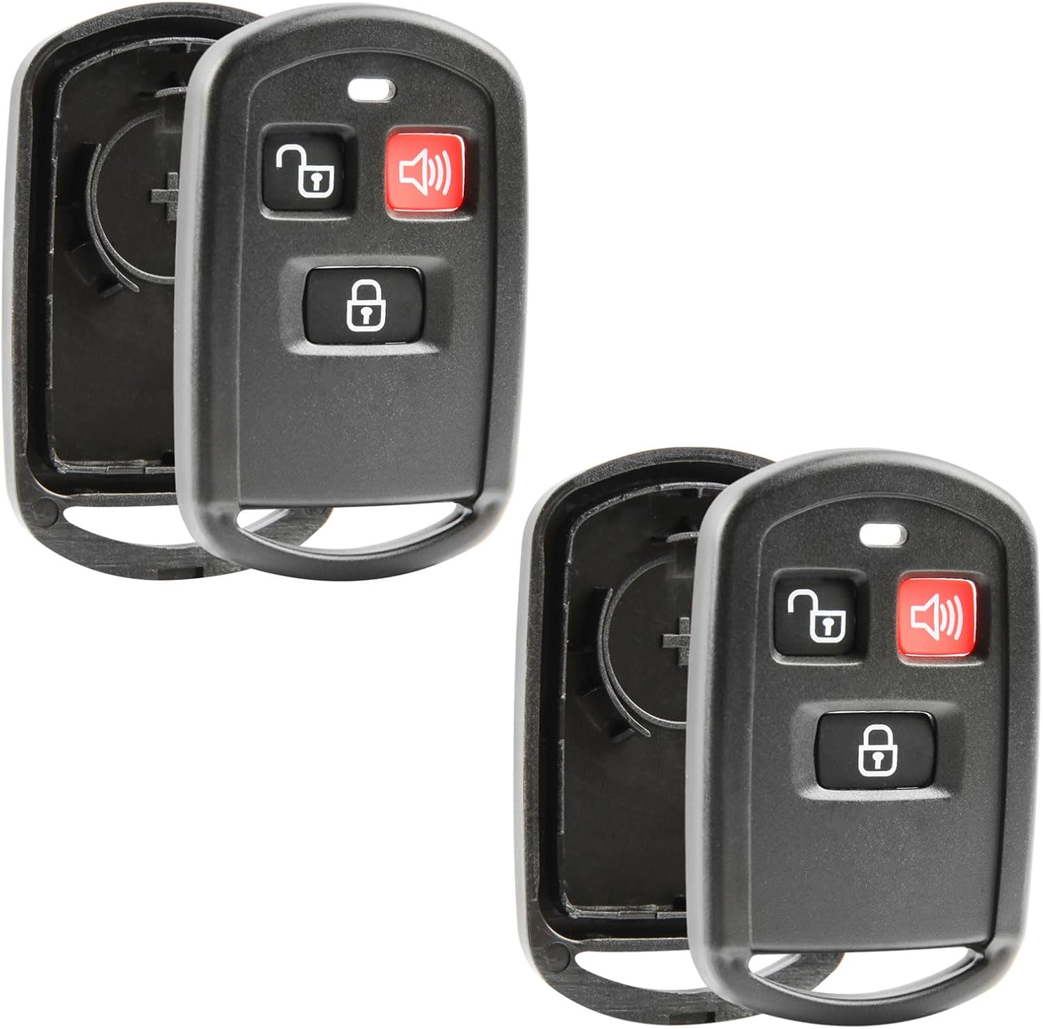 Replacement for 2003-2006 Hyundai Elantra Sante Fe 3-Button Remote Key Fob Shell Case OSLOKA-240T OSLOKA-221T OSLOKA-230T (Set of 2)