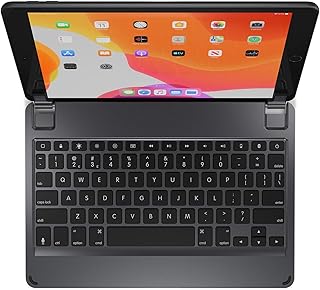 Brydge 10.2 Keyboard for Apple iPad (2019) | Aluminum Bluetooth Keyboard with Backlit Keys (Space Gray) (Renewed)