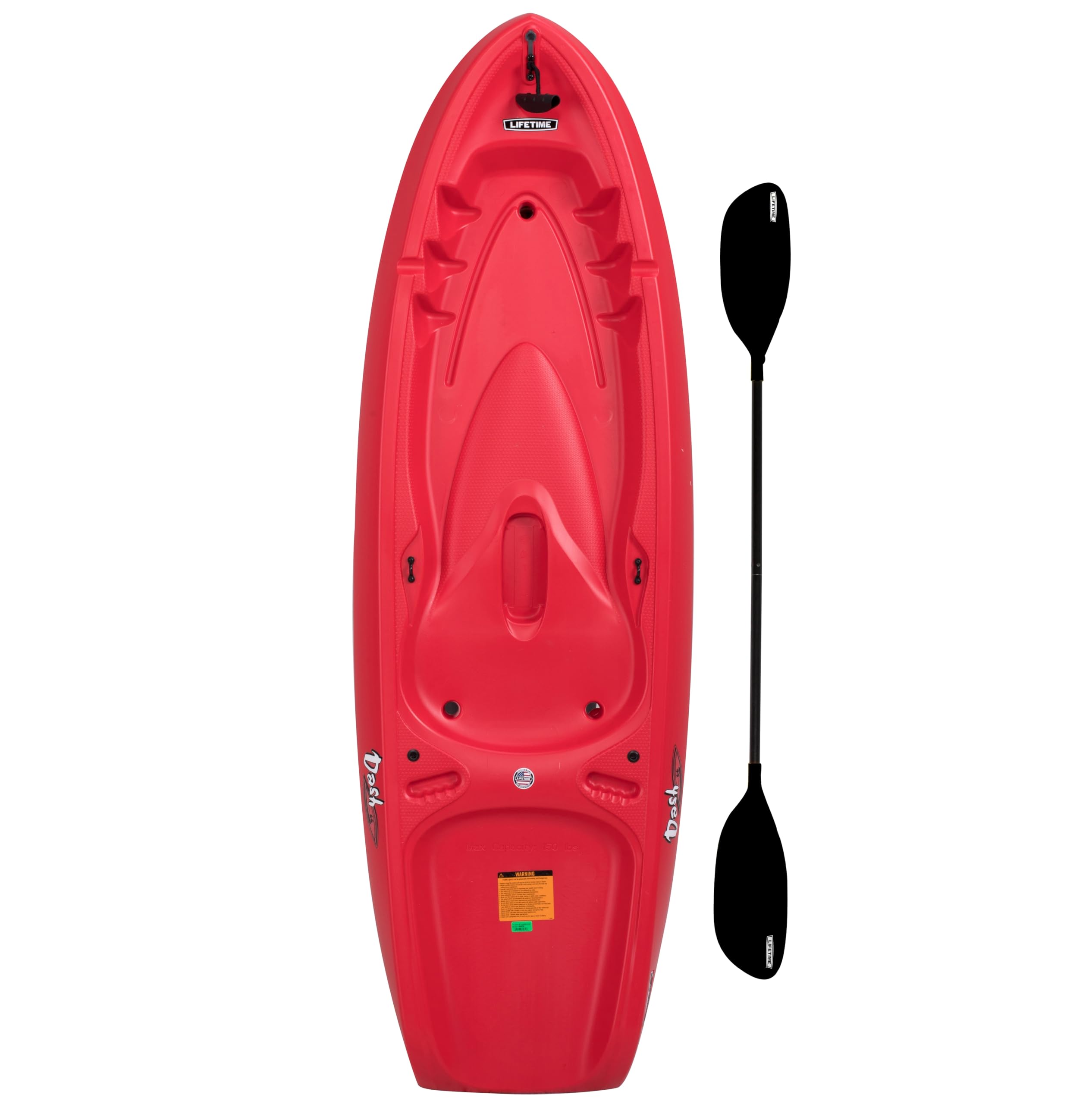 Lifetime Recruit Youth Kayak, 6.5 Ft, Paddle Included, Ages 5+, Red