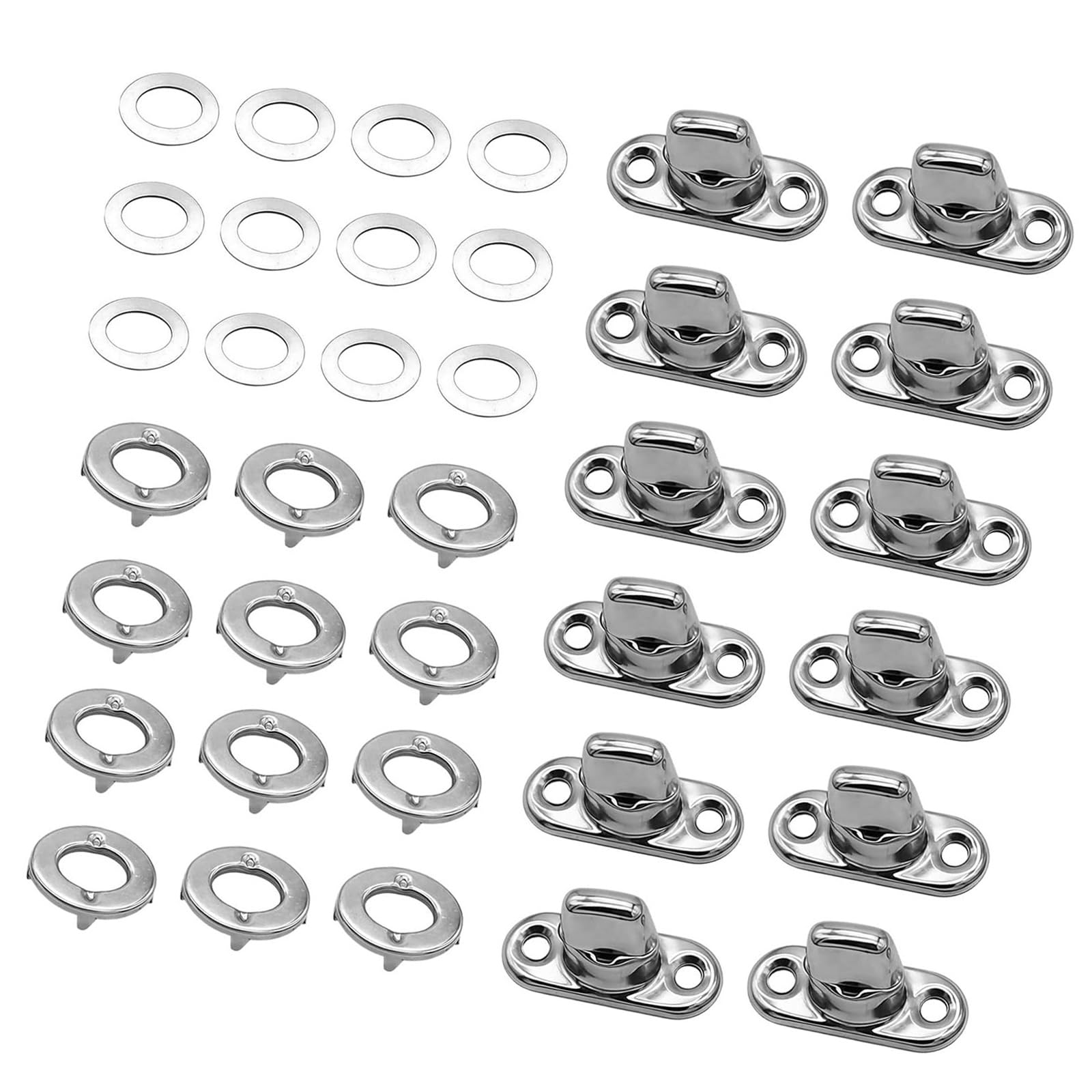 Kalttoy 12Pcs Heavy Duty Alloy Bag Fasteners Closure Set Anti Theft Metal Bag Buckles Clasps Replacement for Luggage Hardware Luggage