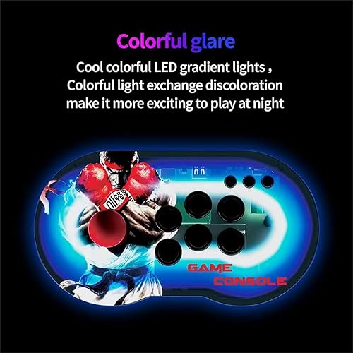 Miniatura 3 de M9 Dual Joystick HD 4K Arcade Controller Joystick Mini Arcade TV Game Console Retro Video Game Console Cumpleaños (32G 10000+Juegos)