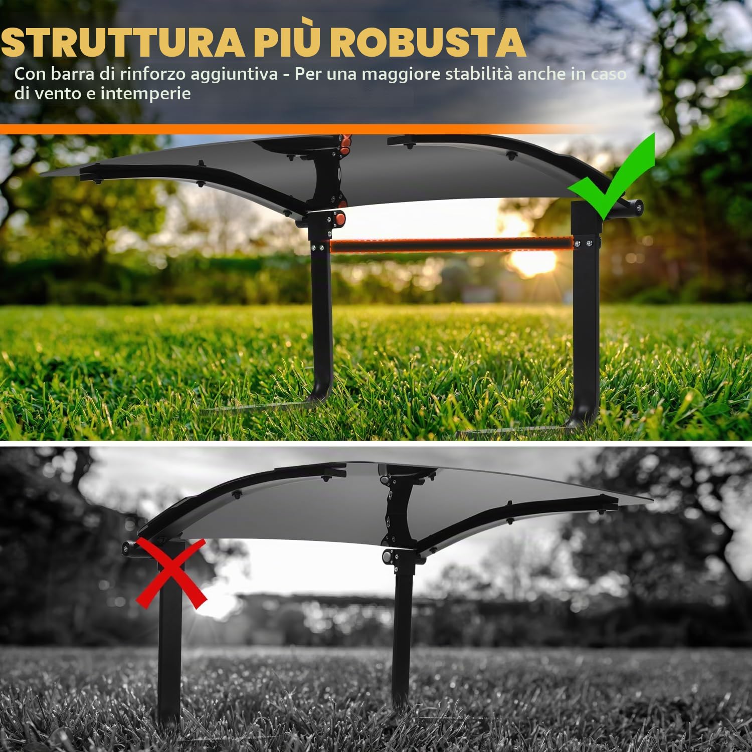 Daromigo Robot tosaerba, garage coperto robot tosaerba, resistente alle intemperie, 73x57x40 cm, metallo e plastica