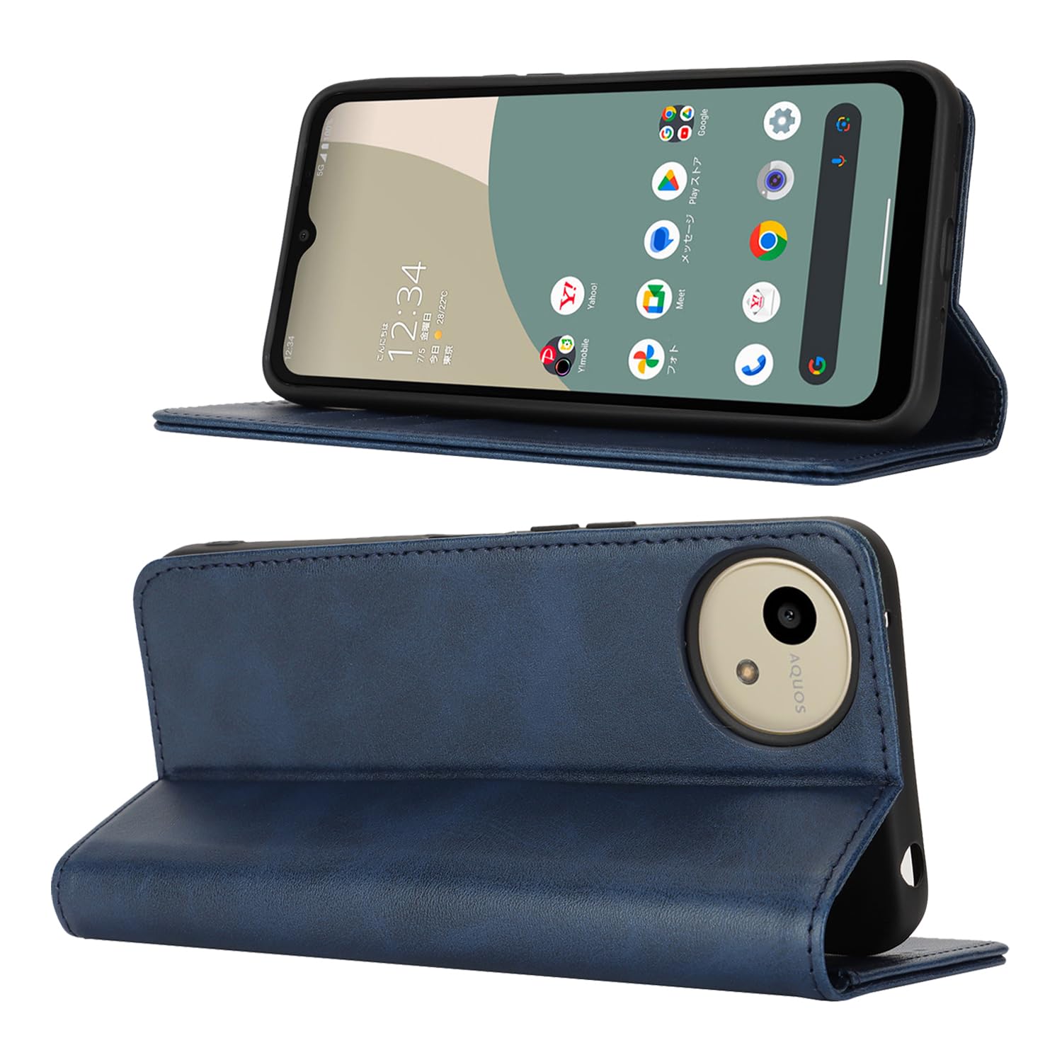 Amazon.co.jp: Pelanty Sharp AQUOS Wish 4 ケース docomo SH-52E 手帳 