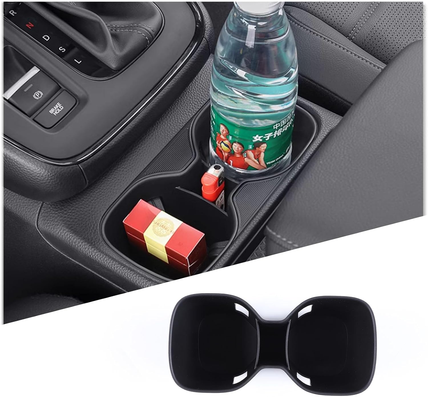 PIUGILH Center Cup Holder Insert Compatible with Honda CRV CR-V 2023 2024 2025, Center Console Cup Holder Protector