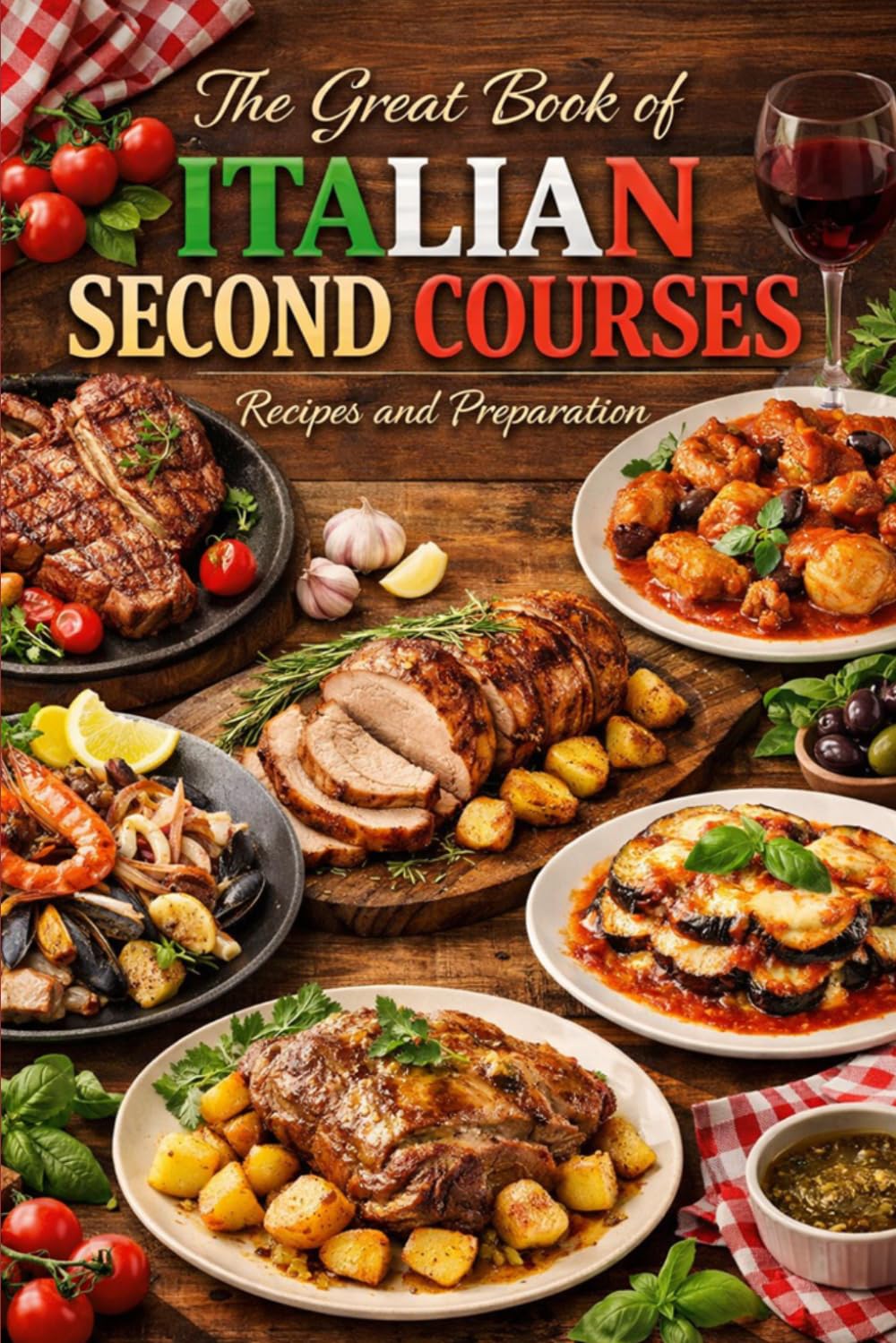 The Great Book of Italian Second Courses Recipes and Preparation (Italian recipes)