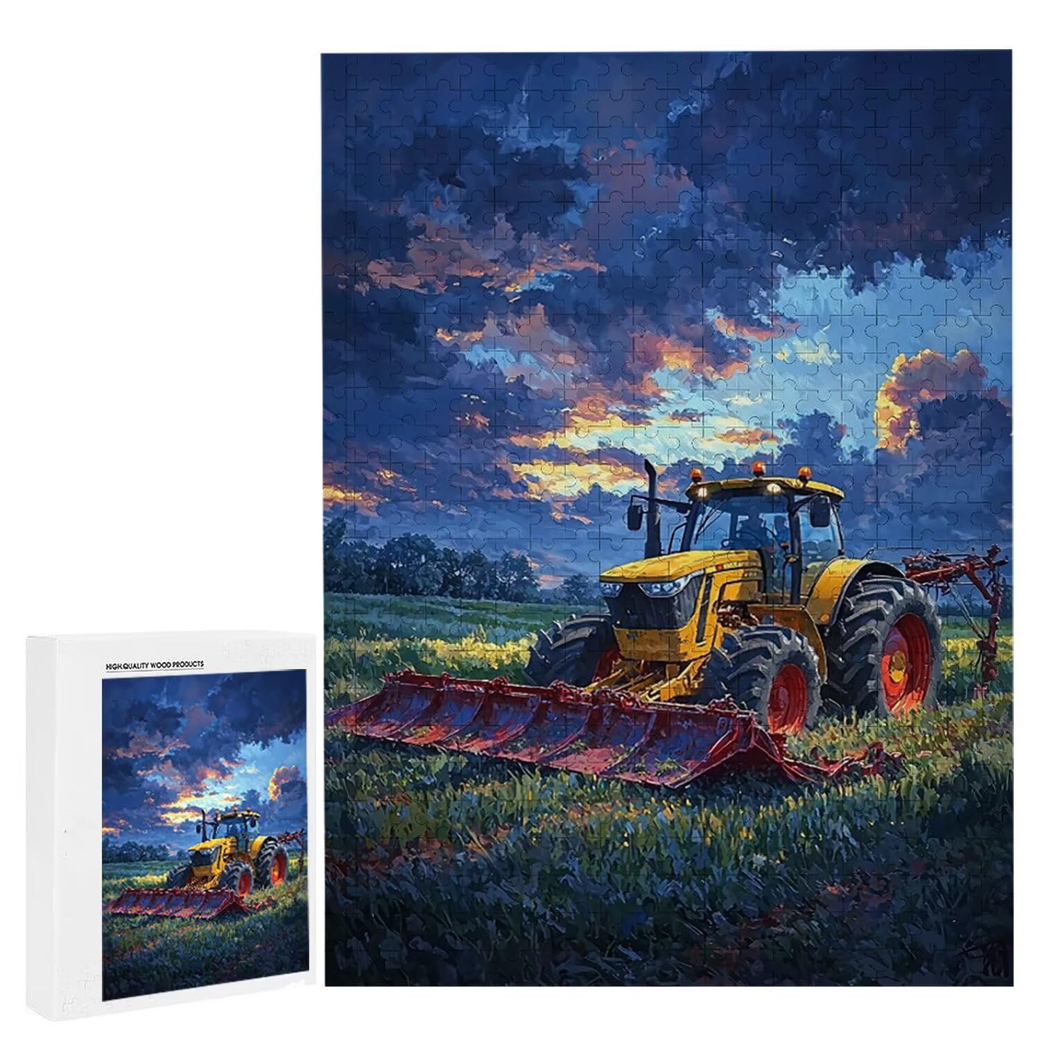1500 Pezzi di Puzzle, Trattore1500 Pezzi di Puzzle per Adulti, Regalo di Anniversario, Regalo di Natale, Decorazione Della Casa, Prevenzione Della Degenerazione Cerebrale Negli Anziani v-821