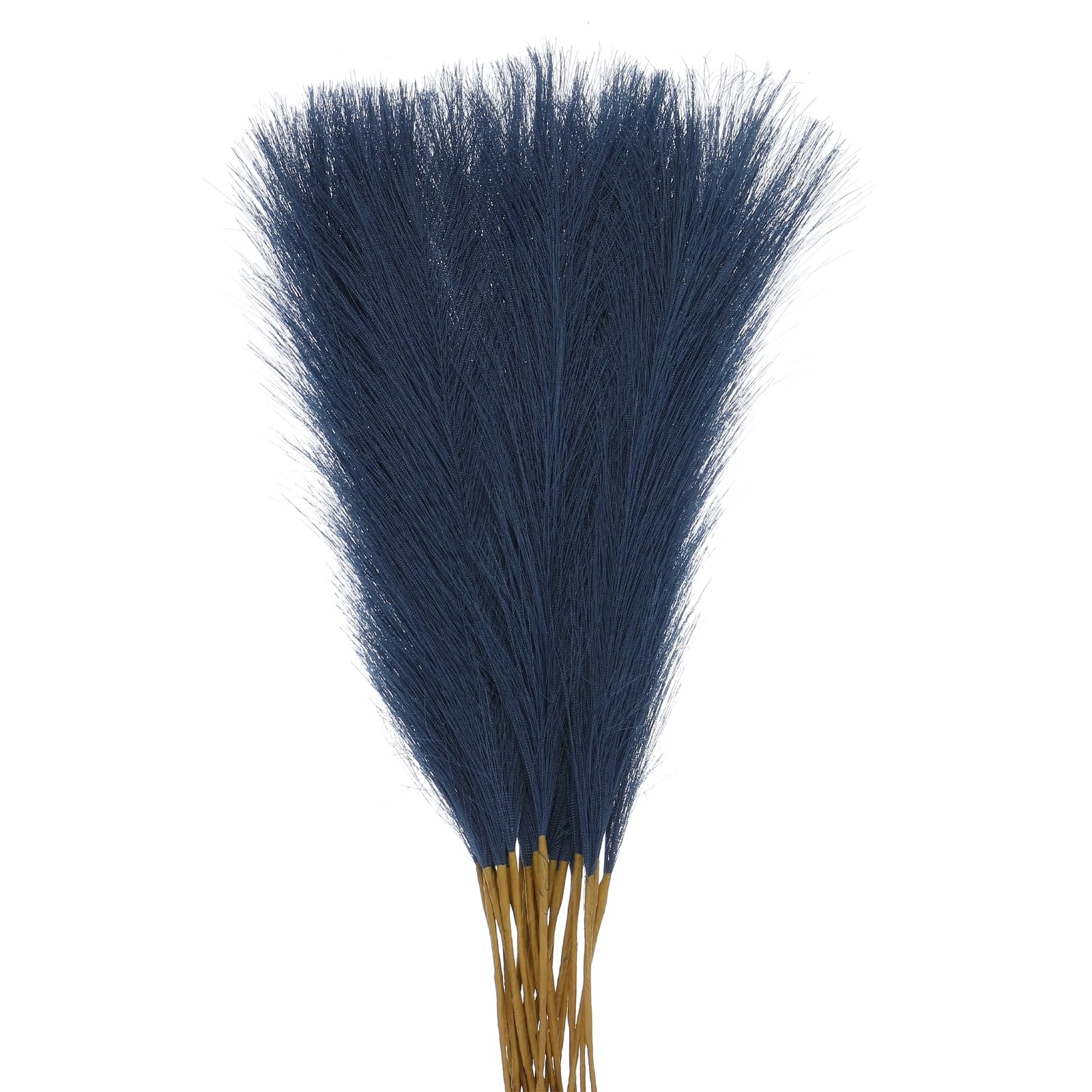 QUARKZMAN 25Pz Erba di Pampa Finta, 21"/55cm Erba di Pampa Finta Soffice Decorativa Alta Erba di Pampa Artificiale per Soggiorno Festa Parete Vaso Decorazione Matrimonio, Blu Scuro