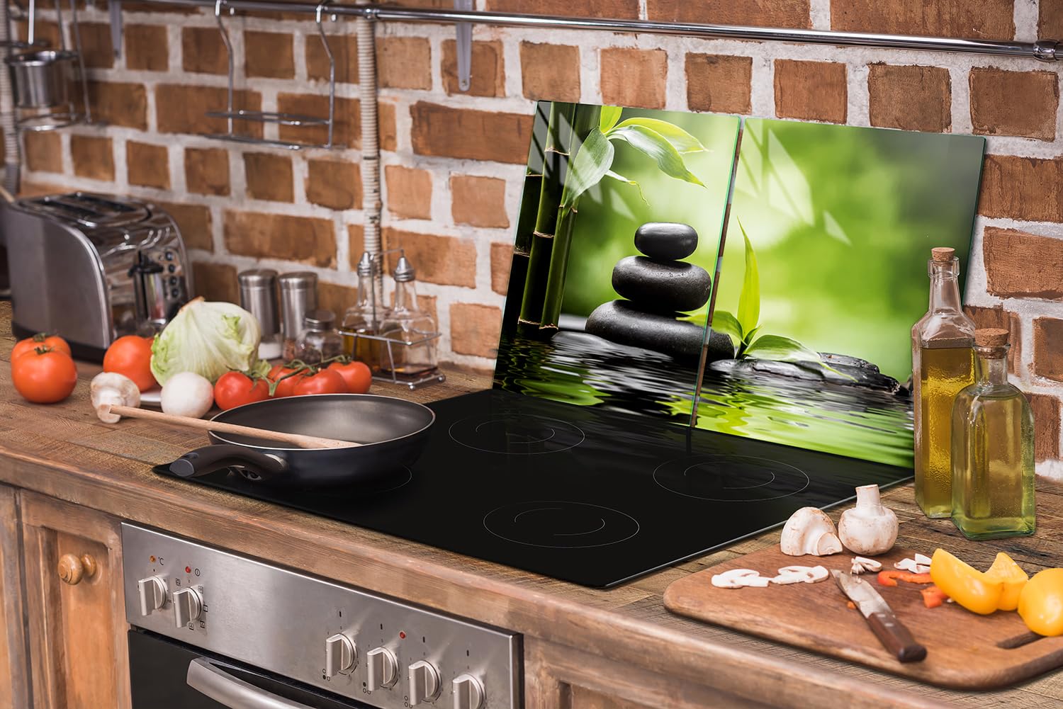 TMK - Plaque De Protection Universelle Pour Plaque De Cuisson 2 X 30 X 52 Cm Pour