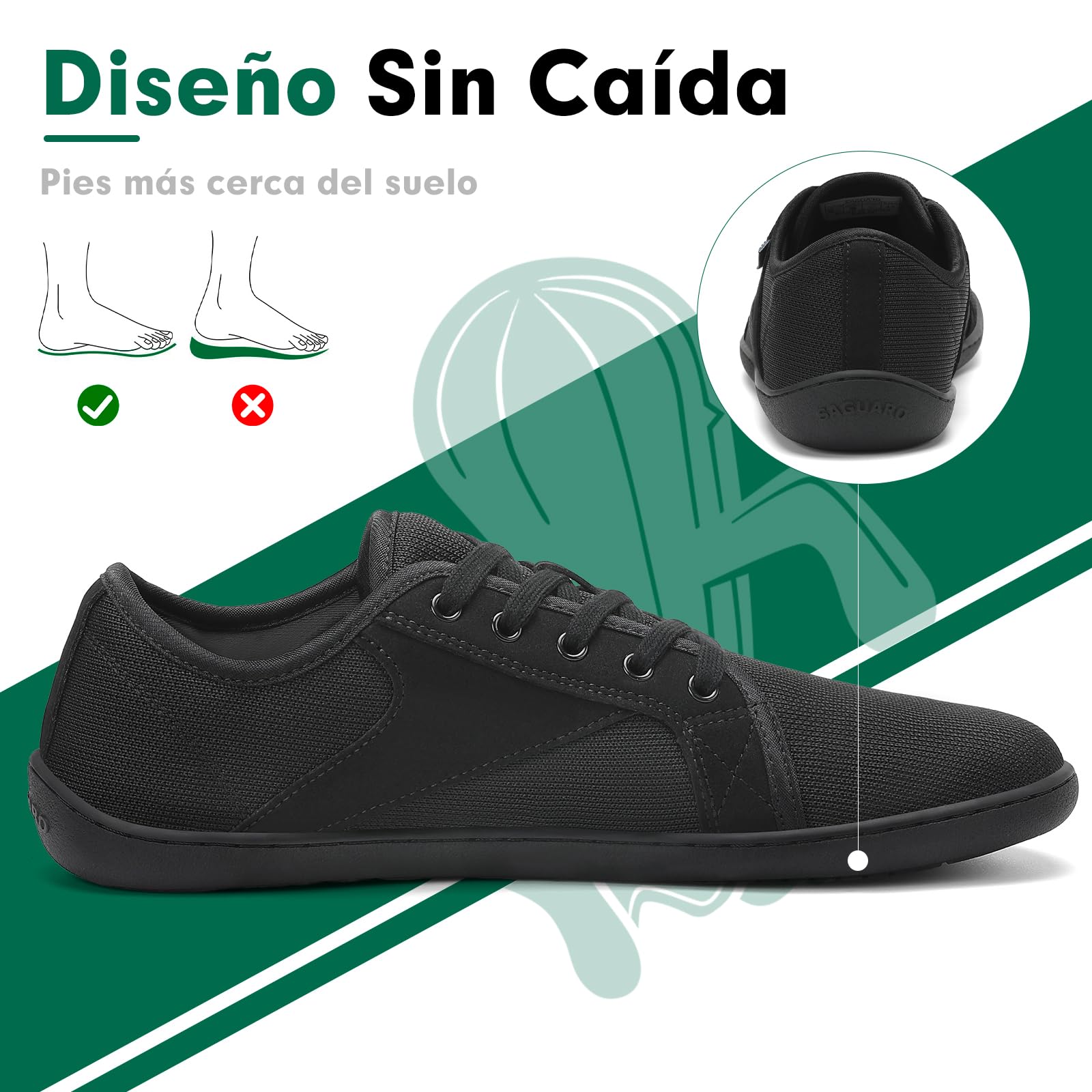 SAGUARO Luck I Minimalistas Zapatillas Unisex Barefoot 36-48