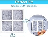 Vista 7 de Filtro de aire para refrigerador LG de repuesto para LG LT120F, ADQ73214402, ADQ73214403, ADQ73214404, ADQ73334008, LMXS30776S y para Kenmore Elite