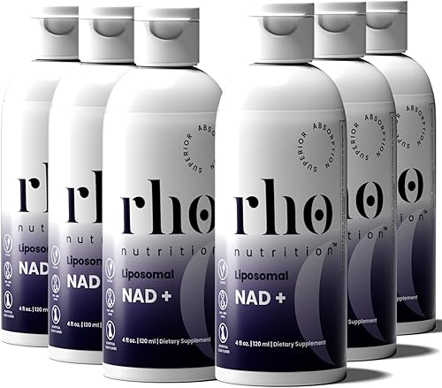Rho Nutrition Liposomal NAD+ - Suplemento líquido diseñado para ayudar a apoyar la absorción - Forma activa de NAD+ ayuda a apoyar la salud celular